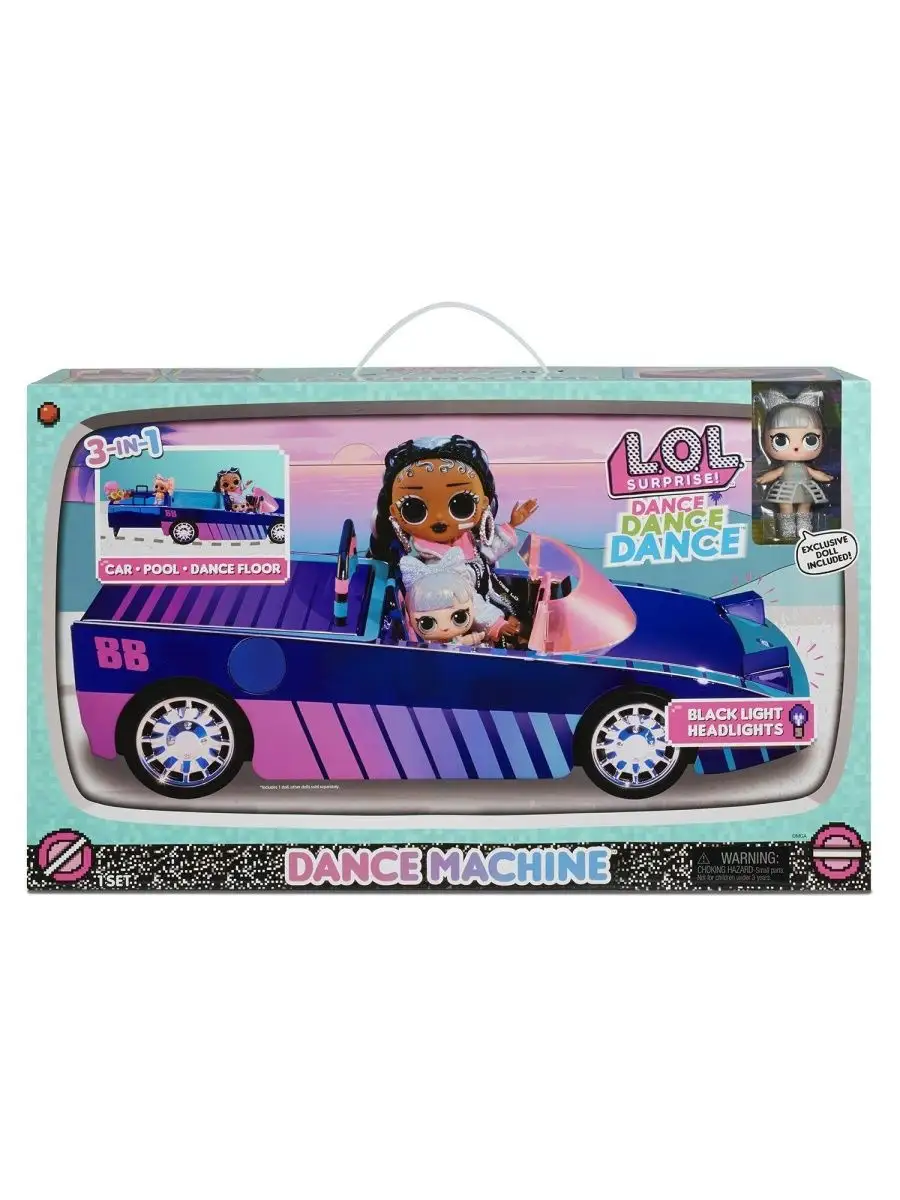 Игровой набор LOL Surprise Dance Machine Car with Exclusive Doll - Машина-Кабриолет  с куклой лол, 3 LOL Surprise 117039523 купить в интернет-магазине  Wildberries