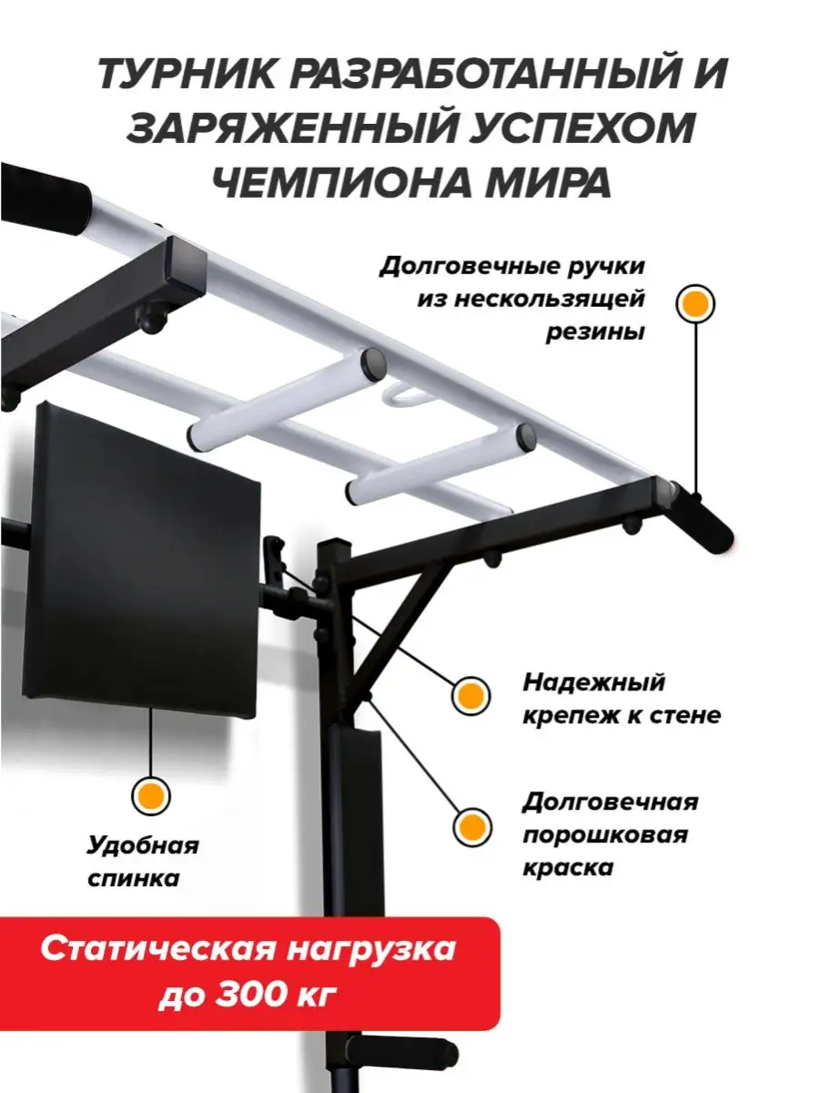 Турник брусья пресс настенный 3 в 1 спортивный тренажер AKTIV 117221434  купить за 3 855 ₽ в интернет-магазине Wildberries