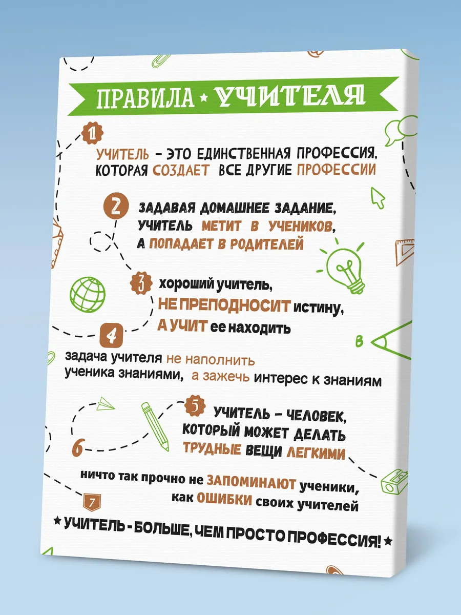 Картина Правила учителя