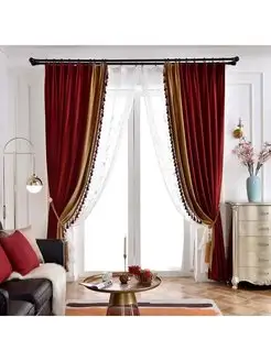 Шторы интерьерные NAZOK INTERIORS 117328972 купить за 10 160 ₽ в интернет-магазине Wildberries