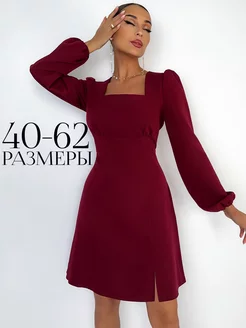 Платье на весну повседневное Olga Peltek 153873449 купить за 1 400 ₽ в интернет-магазине Wildberries