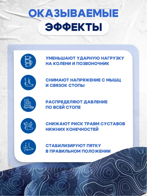 ComForma Стельки ортопедические каркасные от плоскостопия для обуви, синий, фото 3
