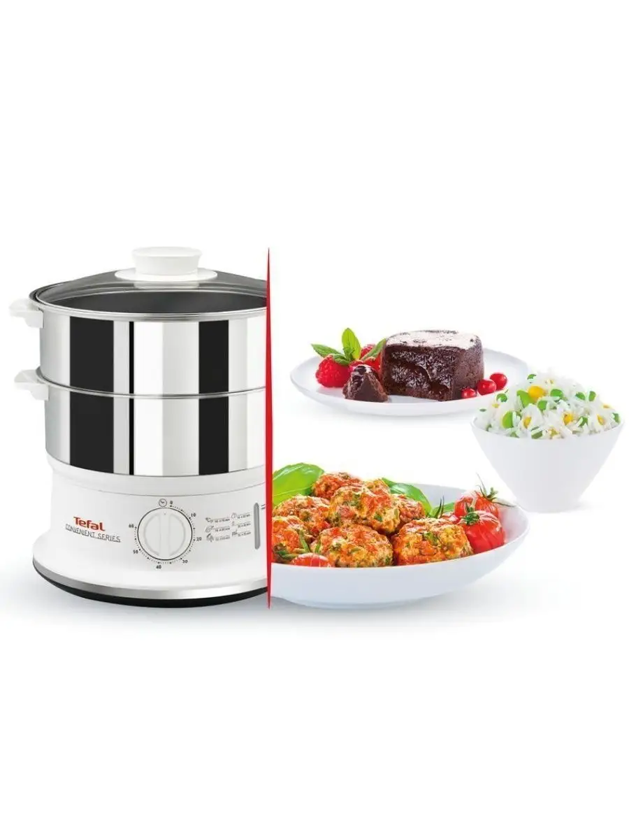 Электрическая пароварка Convenient Series VC145130 Tefal 117648716 купить  за 11 368 ₽ в интернет-магазине Wildberries