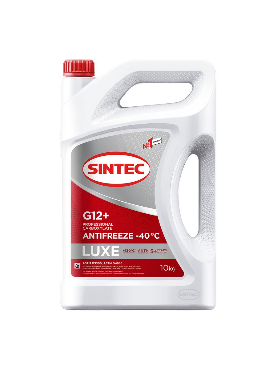 Антифриз Luxe Red line красный (-40) 10кг. G12. Синтек красный 5л артикул. 614503 Sintec. Sintec g12+ 10кг.