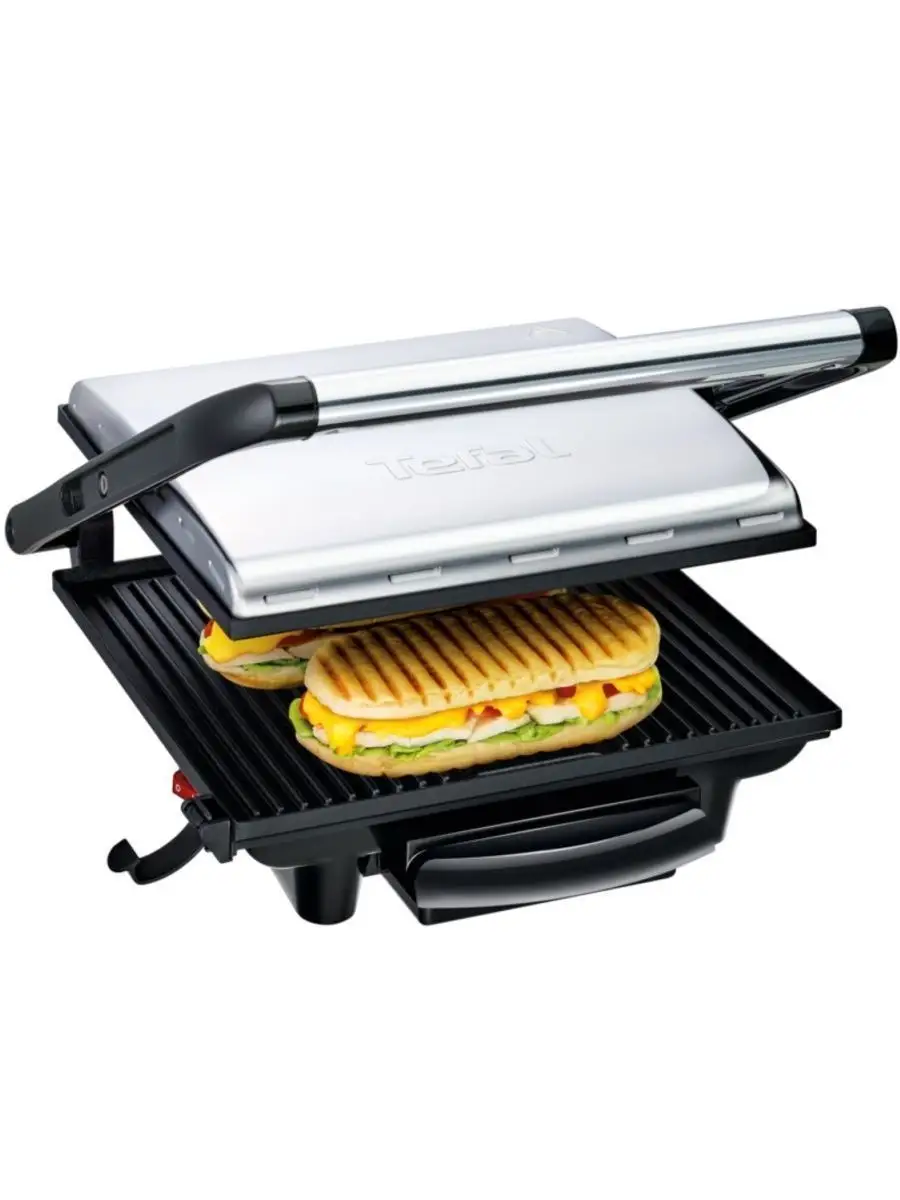 Электрогриль для дома Panini Grill GC241D38, 2000 Вт Tefal 117673720 купить  за 6 005 ₽ в интернет-магазине Wildberries