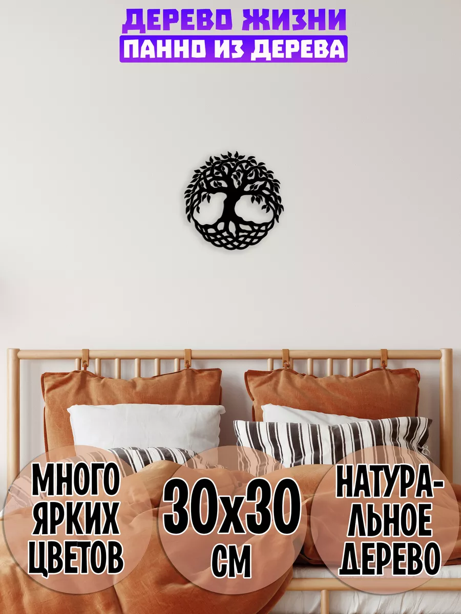 Дерево жизни Иггдрасиль панно Wooden Decor Shop 118078146 купить за 634 ₽ в  интернет-магазине Wildberries