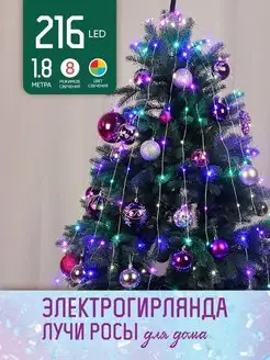 Гирлянда на елку конский хвост СНОУ БУМ 118125660 купить за 486 ₽ в интернет-магазине Wildberries