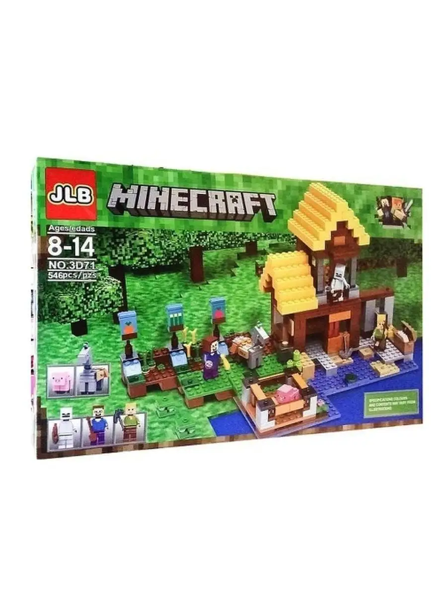 конструктор Майнкрафт/деревня/ 546 дет/ 3D71 LEGO 118201694 купить за 2 609  ₽ в интернет-магазине Wildberries