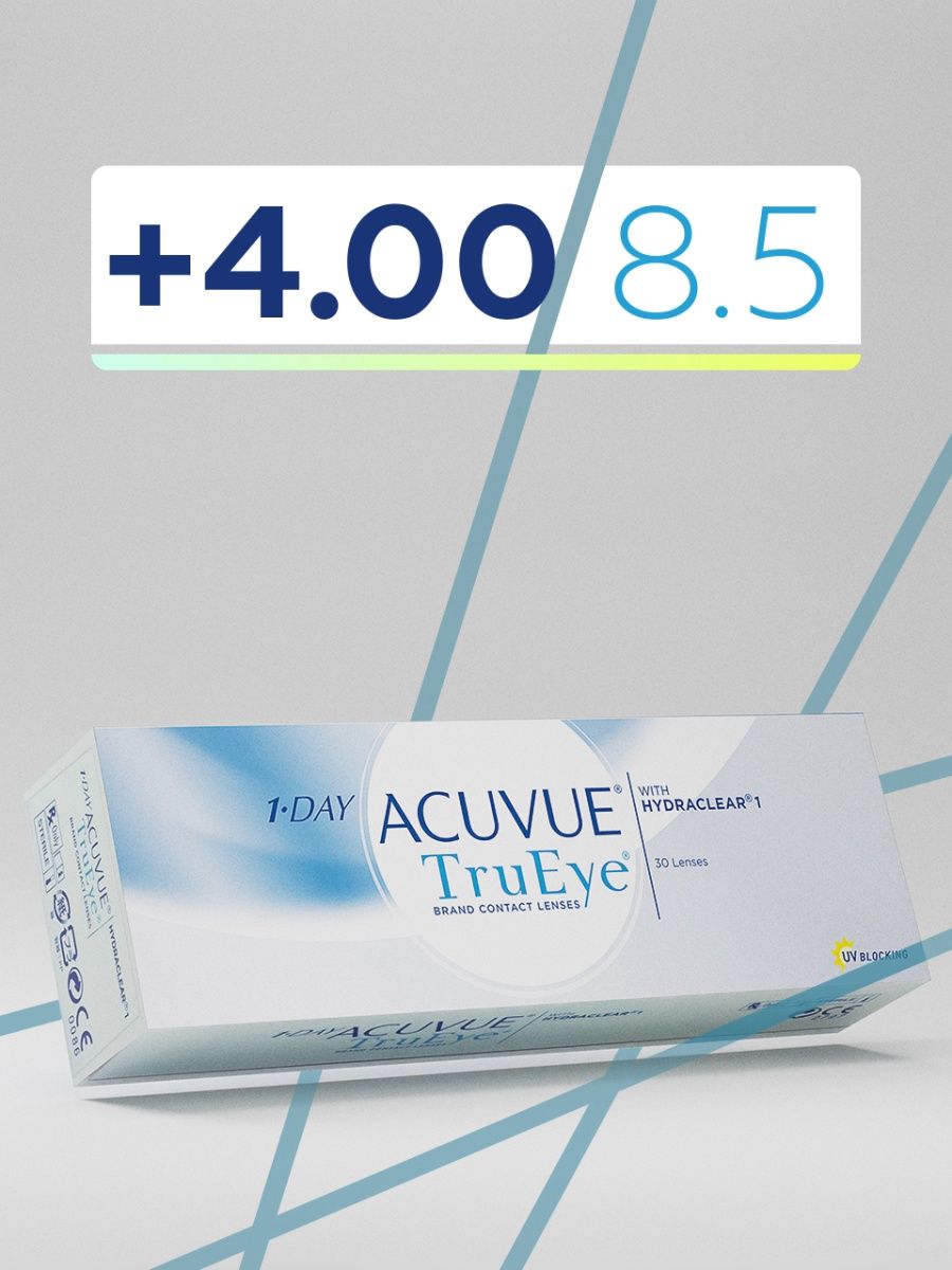 Acuvue контактные линзы 1 Day Acuvue TRUEYE 30 линз. Acuvue 1-Day TRUEYE. Контактные линзы 1 Day Acuvue TRUEYE (30 линз) AC 1d te 8.5 -4.00. Acuvue TRUEYE отзывы.