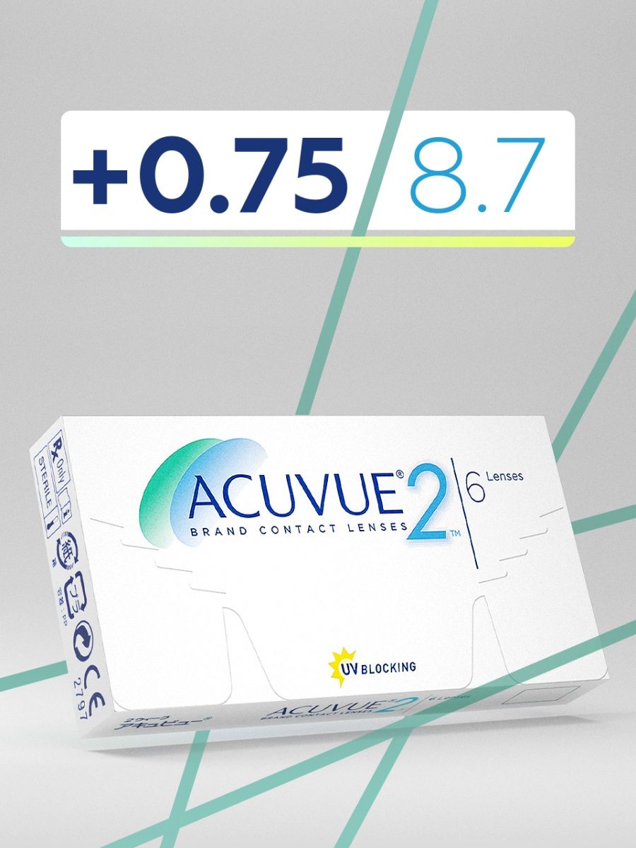 Контактные линзы acuvue 2 6 шт. Контактные линзы -7.