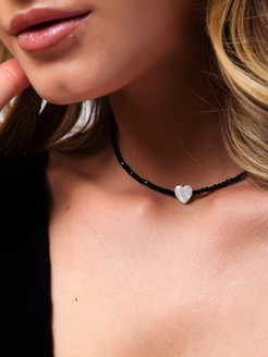 Чокер из бисера украшение на шею бижутерия Larmi Jewelry 118279716 купить за 202 ₽ в интернет-магазине Wildberries