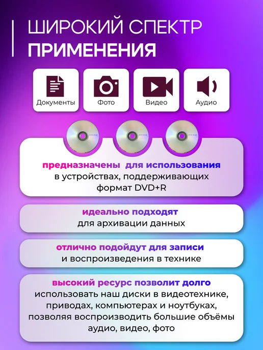 Заряжай Диски для МРТ КТ DVD-R 50 штук, вариант, фото 4