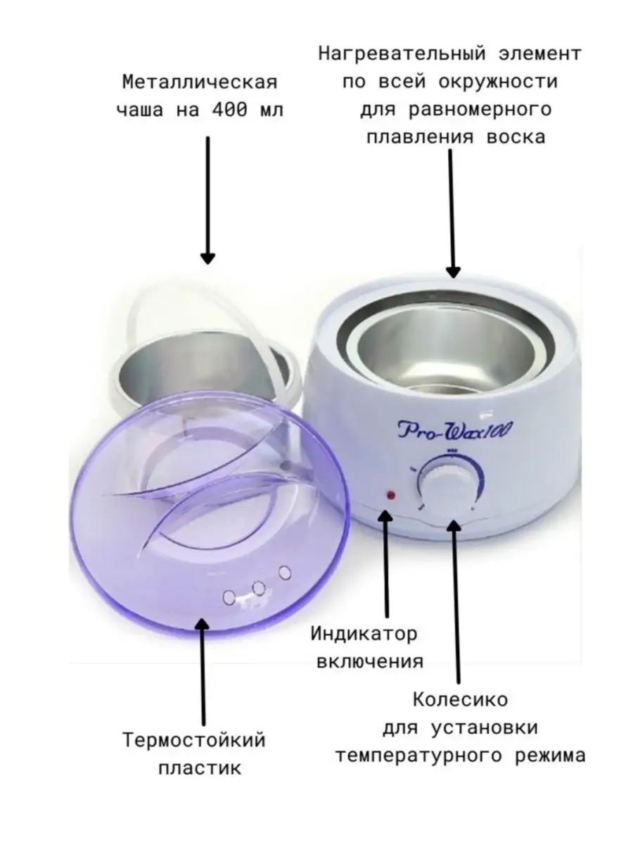 Нагреватель для воска, Воскоплав для депиляции в банке, Мини-аппарат  восковой для дома и салона всё в домик 118495115 купить за 624 ₽ в  интернет-магазине Wildberries