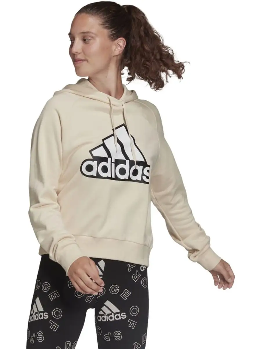 Essentials Outlined Big Logo Hoodie W adidas 118612291 7 004 Wildberries