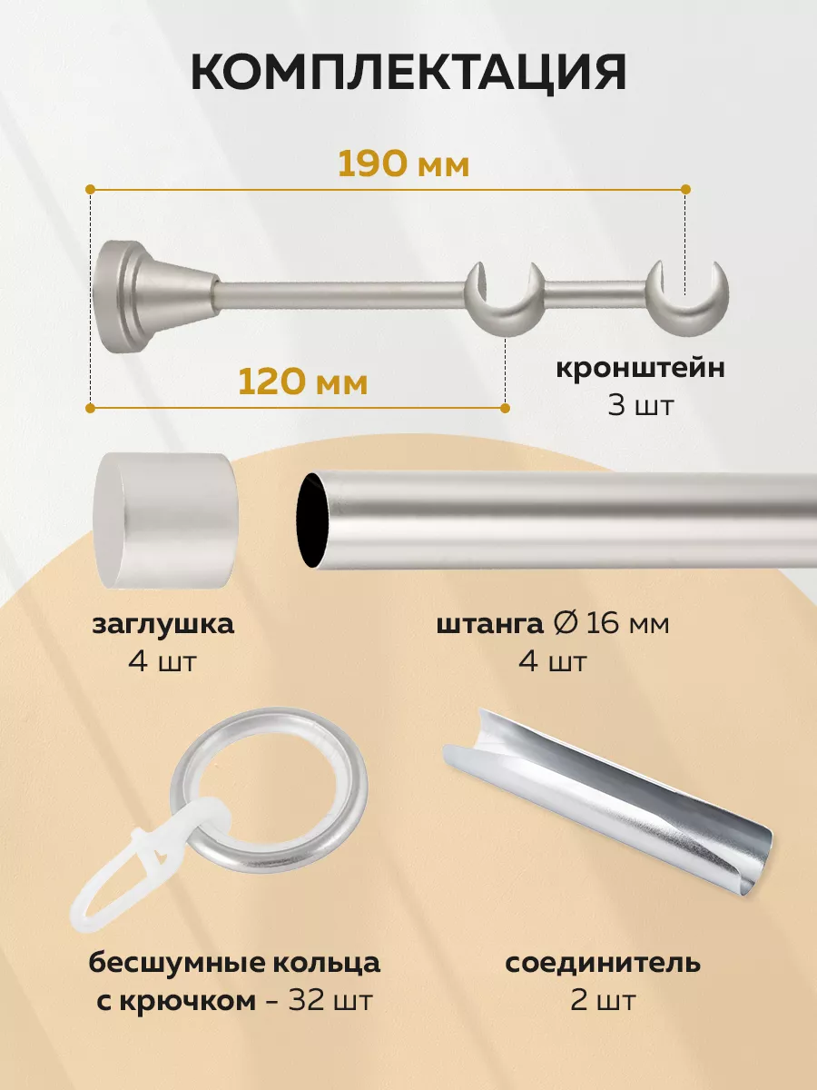 Карниз гардина для штор настенный двухрядный 160 см Mirtex 118826470 купить  за 2 255 ₽ в интернет-магазине Wildberries