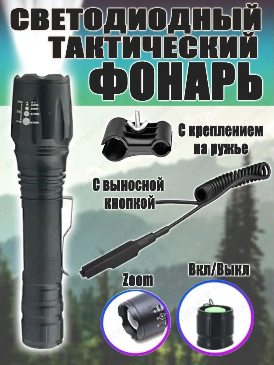 Фонарь тактический Sightmark Q5 Triple Duty Tactical (280 Люмен, выносная кнопка)