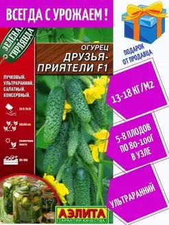 Огурец Друзья-приятели F1 0город 119131387 купить за 150 ₽ в интернет-магазине Wildberries