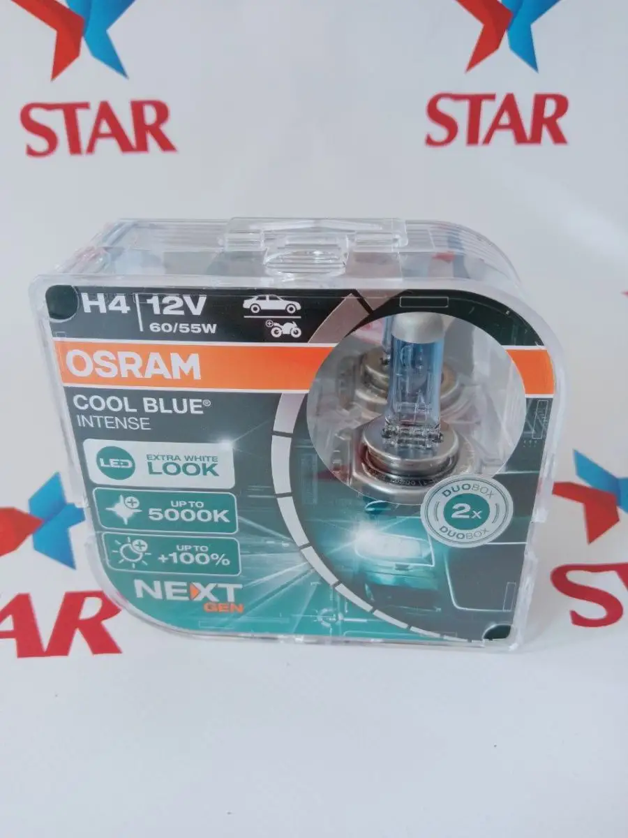 OSRAM H4 12V 5000 Cool Blue Intense NextGEN 64193CBN Osram 119180699 1 690 Wildberries