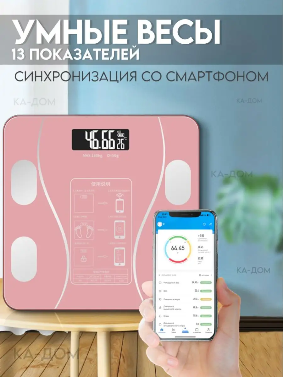 Весы напольные умные