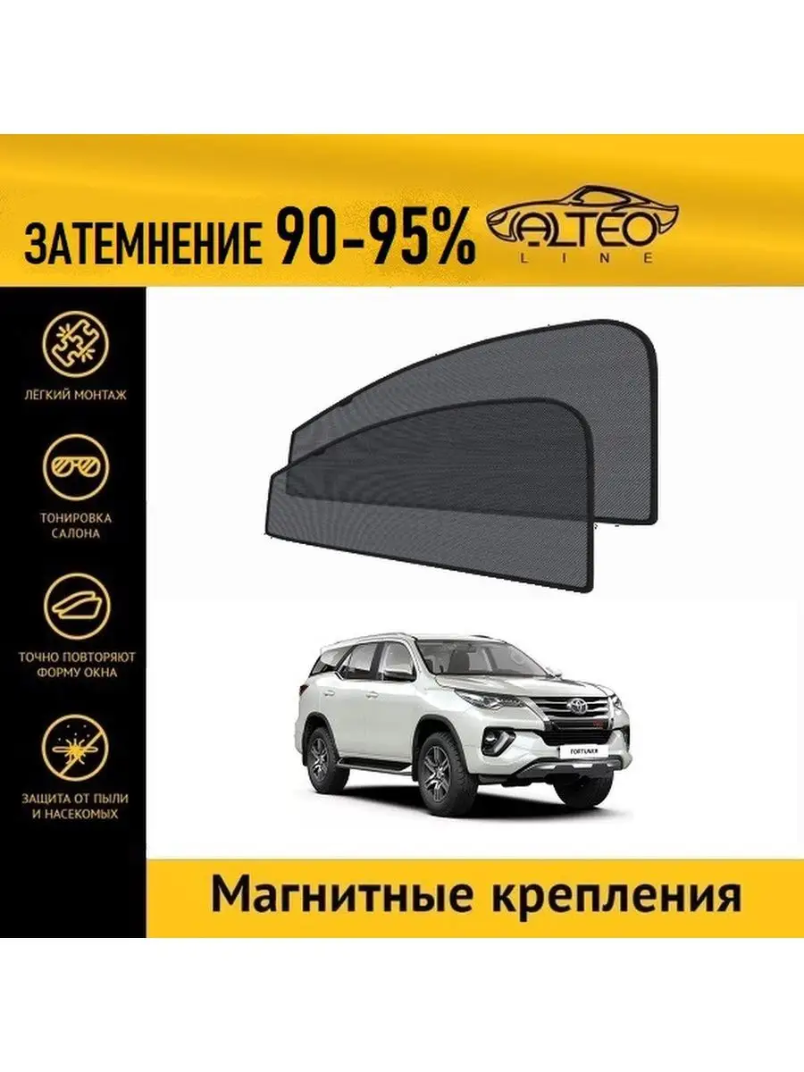 Автошторки ALTEO PREMIUM на Toyota Fortuner 2 рестайлинг (2020-н.в.) на  передние двери ALTEO 119216811 купить за 1 865 ₽ в интернет-магазине  Wildberries