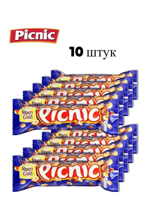 Батончик Picnic шоколадный 76 г