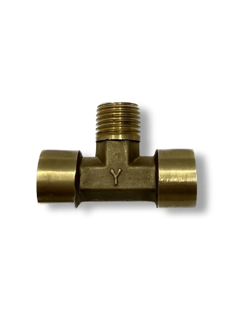 Тройник две внутренние одна наружная резьба FMF 1/4"