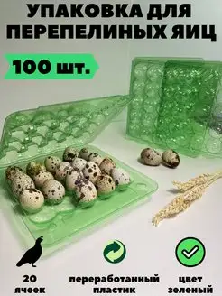 Упаковка лоток для перепелиных яиц, 20 ячеек, 100 шт уп tpt 119389110 купить за 953 ₽ в интернет-магазине Wildberries