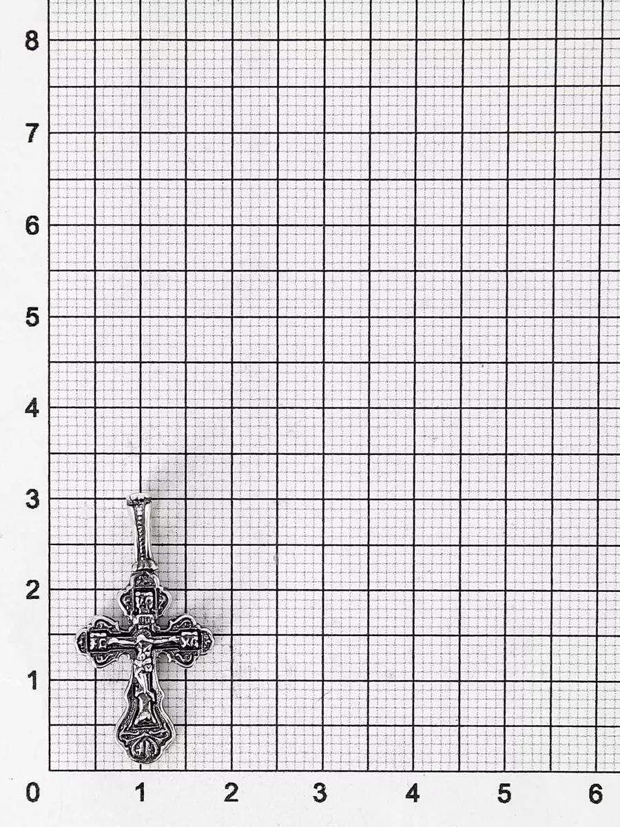 Крестик серебряный детский для мальчика девочки православный Кубачинский  ювелирный завод 119406489 купить за 612 ₽ в интернет-магазине Wildberries