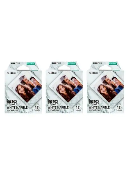 Fujifilm Фотопленка для Instax SQUARE White Marble 10x3 шт