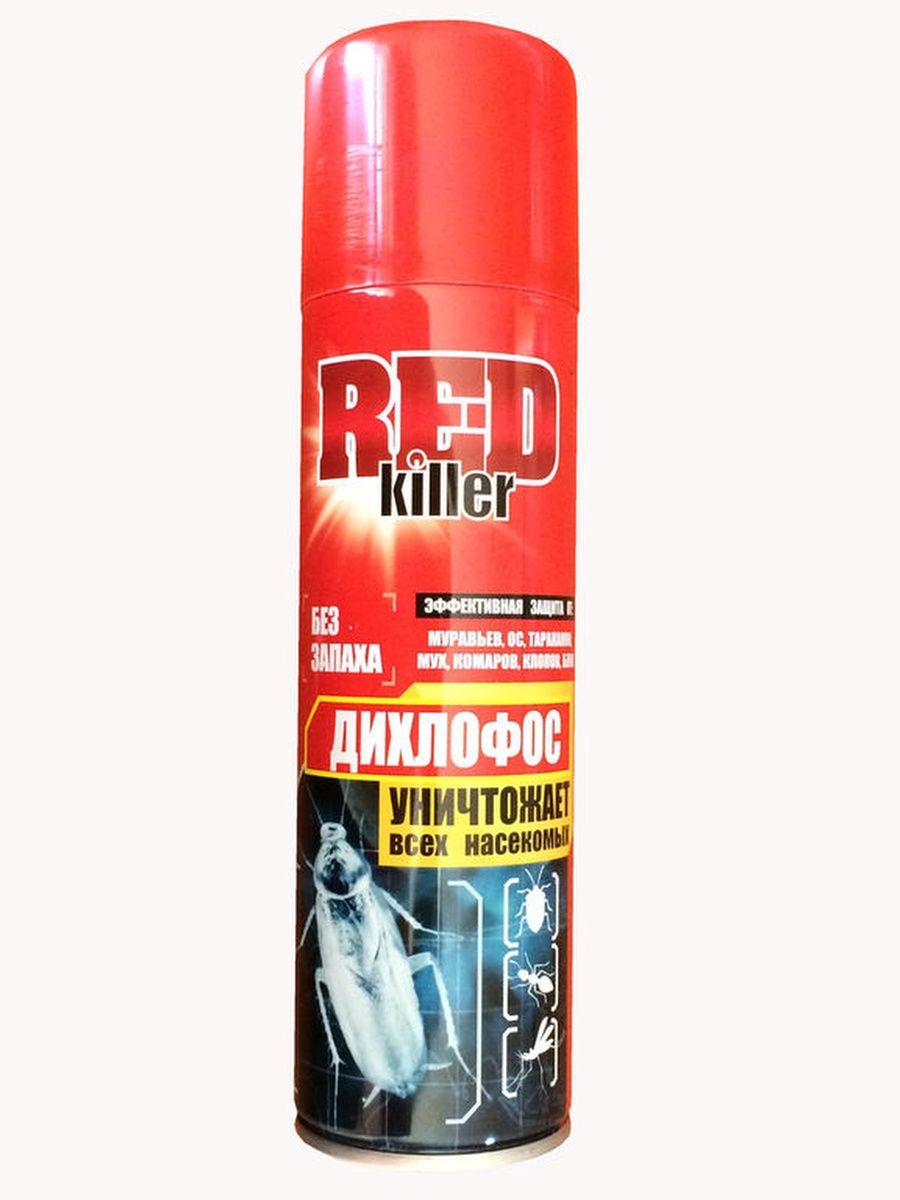 Red killer. Red Killer дихлофос. Дихлофос ред киллер 200 мл. Дихлофос без запаха 200мл Red Killer. Средство от насекомых дихлофос аэрозоль 200мл (шт).