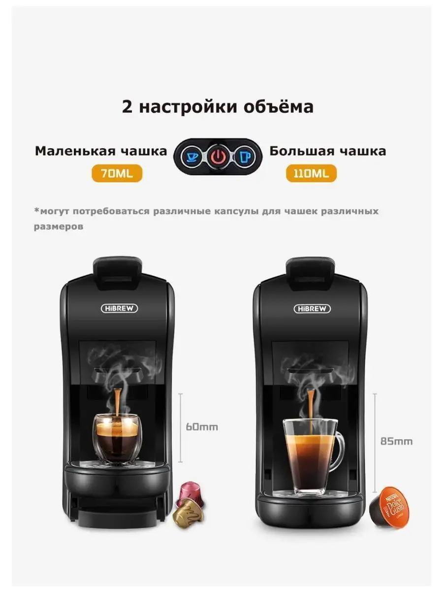 Кофемашина универсальная Hibrew H1A Hibrew 119456184 купить в  интернет-магазине Wildberries