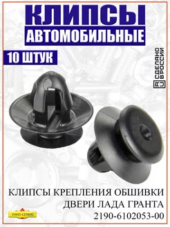 Клипсы автомобильные обивки двери УНИП-Сервис 119463003 купить за 187 ₽ в интернет‑магазине Wildberries