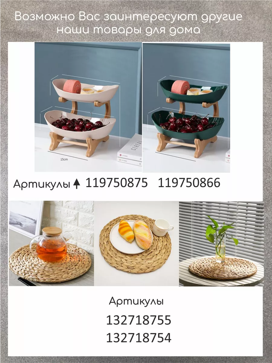 Фруктовница ярусная этажерка для фруктов сладостей Andersons 119750875  купить за 2 187 ₽ в интернет-магазине Wildberries