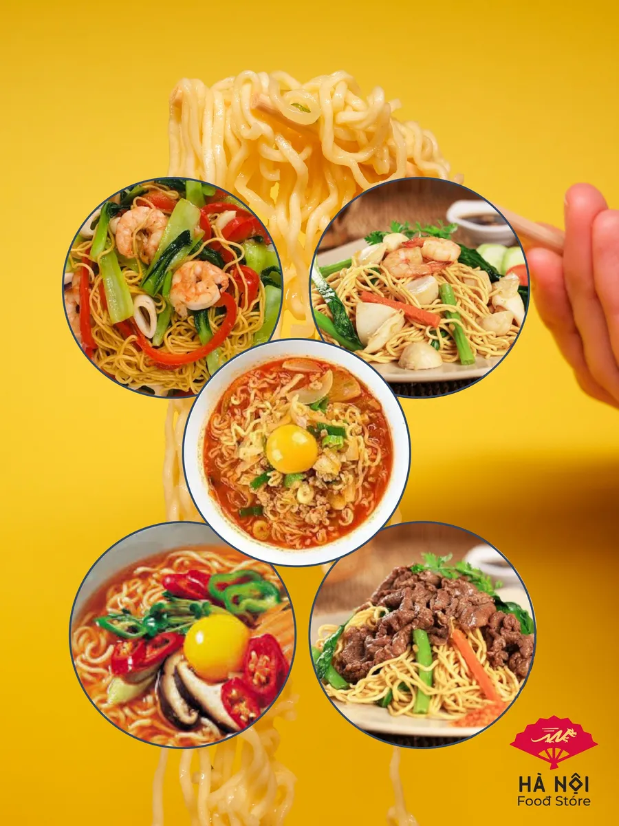 Ha Noi Food Store Яичная лапша премиум класса: суп и жарка / ВОК / WOK  noodles