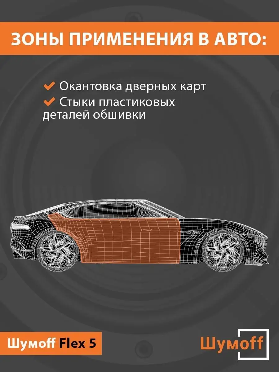 Шумопоглотитель Шумофф Practik Flex 5 Шумофф 119798692 купить за 2 325 ₽ в  интернет-магазине Wildberries