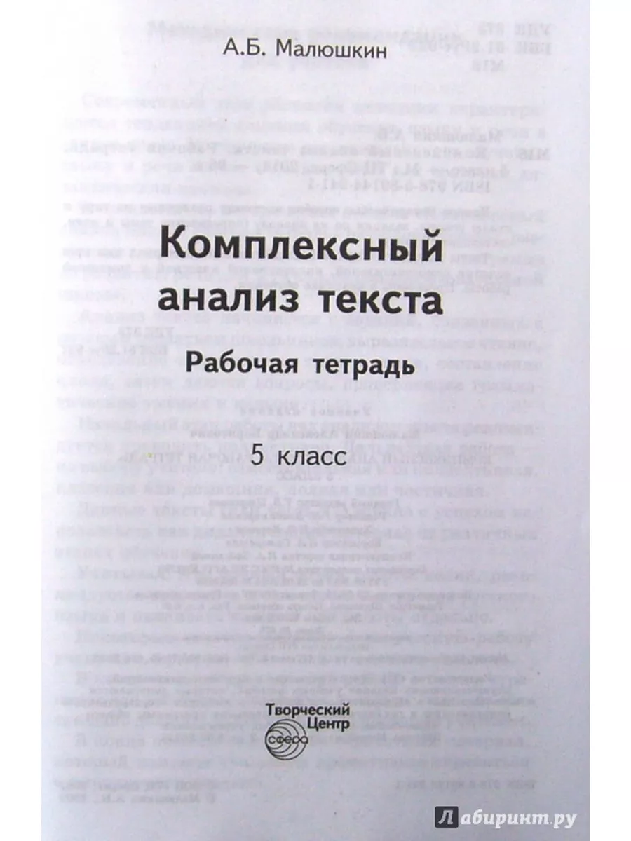 Комплексный анализ текста. 5 класс. Рабо ТЦ СФЕРА 119846333 купить за 136 ₽  в интернет-магазине Wildberries