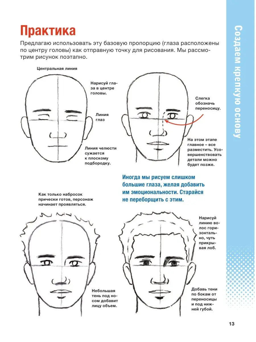 Учимся рисовать лица и эмоции. Руководство по рисованию Эксмо 119867801  купить за 627 ₽ в интернет-магазине Wildberries