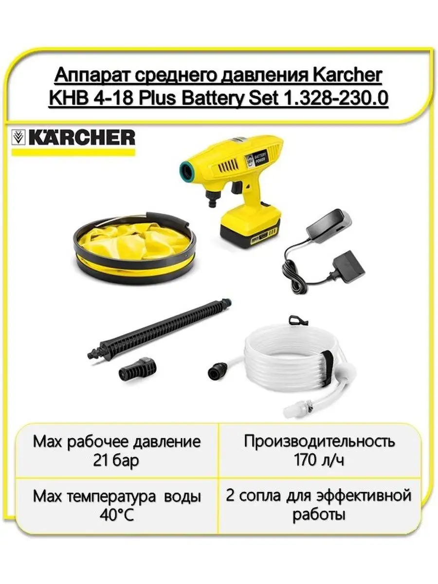 Аппарат среднего давления Karcher 119996420 купить в интернет-магазине  Wildberries