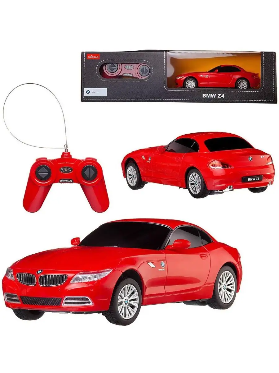 Машина р у 1:24 BMW Z4 цвет красный 39700R RASTAR 120169798 купить за 2 114  ₽ в интернет-магазине Wildberries