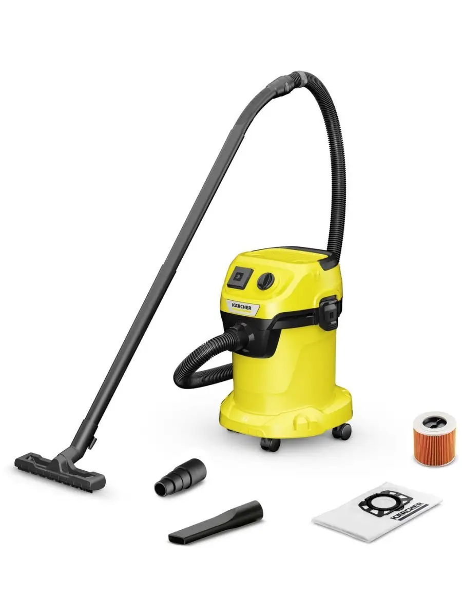 Профессиональный пылесос для дома Керхер WD 3 P V Karcher 120241261 купить  за 13 293 ₽ в интернет-магазине Wildberries