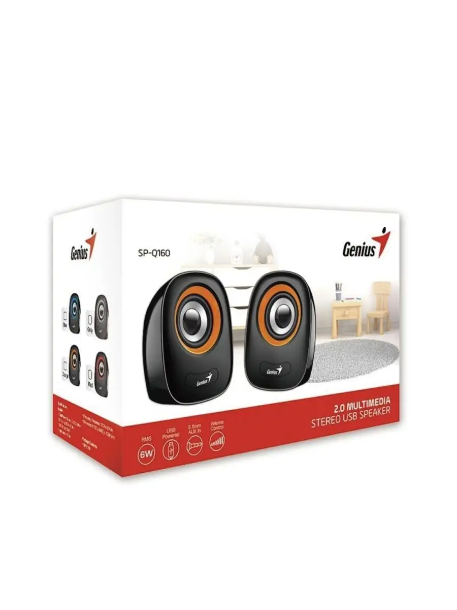 Genius SP-Q160 - компактные колонки GENIUS 120241397 купить за 4 324 ₽ в  интернет-магазине Wildberries