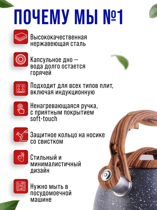 Чайник со свистком для плиты - фото 11