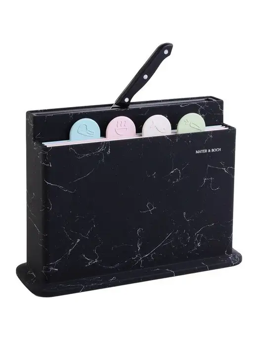 Подставка для ножей 4 разделочные доски - фото 1