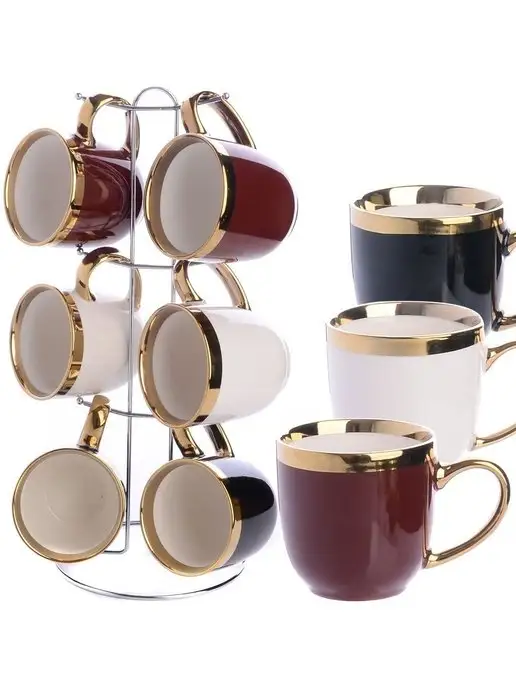 Набор кружек с подставкой - фото 2