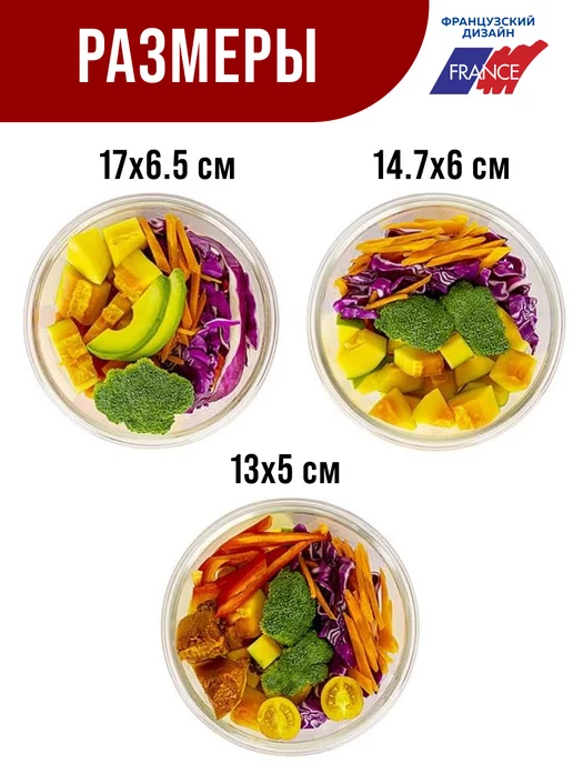 Набор контейнеров из жаропрочного стекла - фото 2