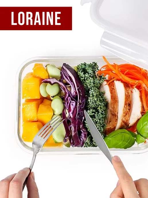 Контейнер для еды жаропрочное стекло с крышкой набор 3 шт. - фото 11