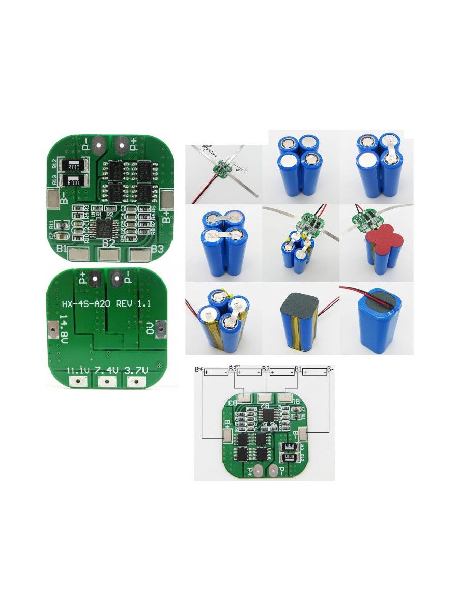 4s1p аккумулятор схема