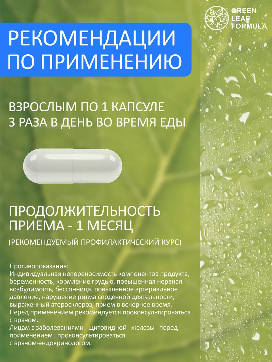 Жиросжигатель, таблетки для похудения, блокатор аппетита Green Leaf Formula  120660582 купить в интернет-магазине Wildberries