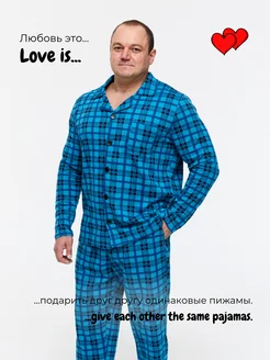 Пижама больших размеров домашний костюм Family look, подарок MR BIGMAN 120776795 купить за 1 702 ₽ в интернет-магазине Wildberries