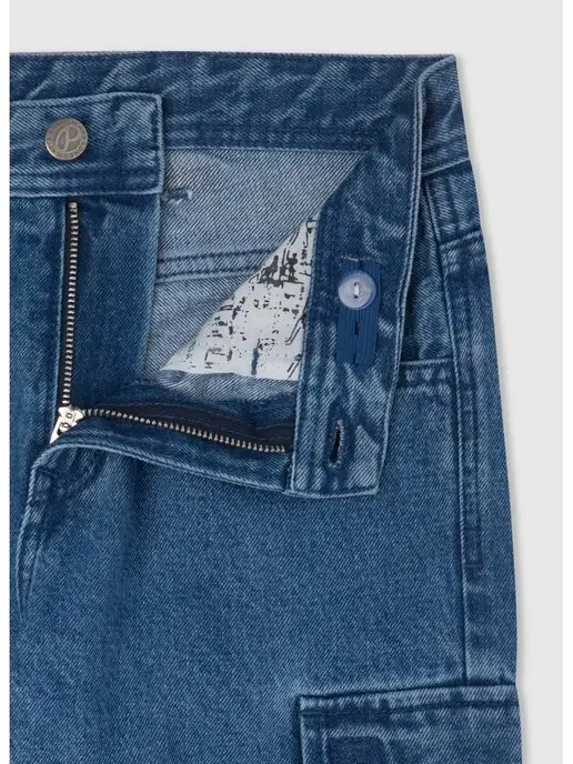 PEPE JEANS LONDON Джинсы подростковые школьные, синий, фото 3